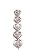 14k Fine Journey Collection 5 Diamond Heart Pendant 1/3 ct.