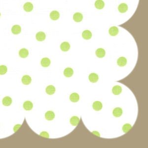 Lime Dot Retro Splat Mat