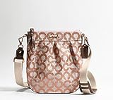 NEW AUTHENTIC COACH PARKER OP ART SIGNATURE CROSSBODY SWINGPACK 42531 (Rosegold/Bronze)