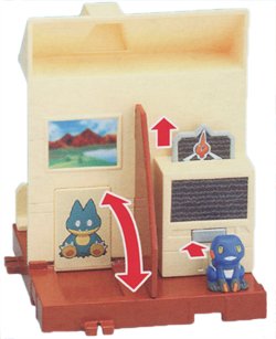 Shinoh World Two - Hakudai City Mini Diorama Candy Toy: Croagunk (Japanese Imported)