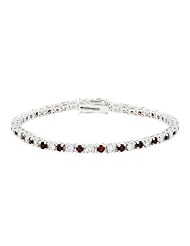 Ruby Red CZ Tennis Bracelet