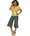 Apple Bottoms Plus Size Flutter-Sleeve V-Neck Top &amp; Wide-Leg Capri Pants