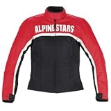 Alpinestars Womens Stella T-Barcelona Textile Motorcycle Jacket Black/Red Extra Large