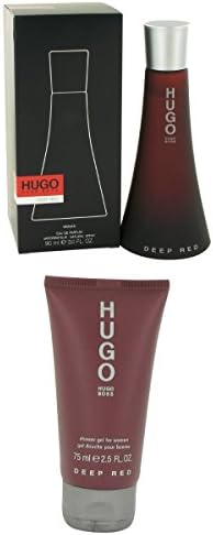 HUGO DEEP RED EDP 3oz + 2.5oz Shower Gel for WOMEN