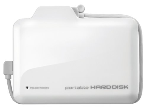 I-O DATA USB 2.0/1.1対応ポータブルハードディスク (500GB・ホワイト) HDPN-U500