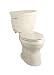 Kohler K-3609-47 Cimarron Comfort Height elongated 1.28 gpf toilet with Class Six technology and lef