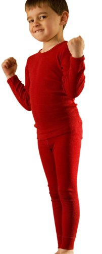 Big Boys Organic Wool Underwear Shirt with Long Sleeves