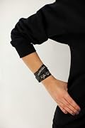 Taylor Swift - Fearless Black Leather Bracelet
