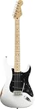 Fender Road Worn® Player Stratocaster® Electric Guitar, Olympic White, Maple Fretboard