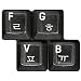 Korean White Keyboard Stickers for PC , DeskTop and Notebook / Laptop Computer Keyboard