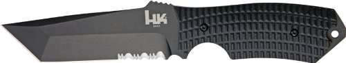 Heckler and Koch Conspiracy Folding Knife Combo with Edged Coated Blade (Black, 6.9-Inch) On Sale
