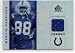 2005 Reflections Fabrics #FRMH Marvin Harrison - Indianapolis Colts (Piece of Authentic Game-Worn Jersey ) (Football Cards)