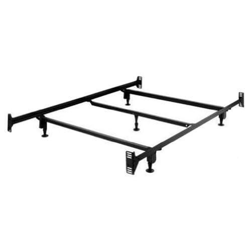 ! Full Size Sturdy Metal Bed Frame with Headboard & Footboard Brackets