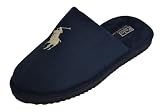 Polo Ralph Lauren Men's Big Pony Slippers-Navy Blue
