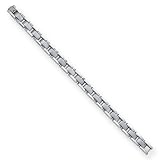 Stainless Steel Titanium 8.5 Inch Bracelet - JewelryWeb
