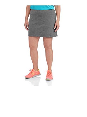 Women's Plus Size Adjustable Waist Hidden Pocket Basic Knit Skort