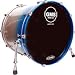 Musical Instruments : GMS Special Edition Bass Drum, 18X22 Silver/Blue Sparkle Fade