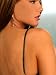 Double Row Black Crytal Bra Straps-M836