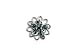 Rhodium-Plated Montana Sapphire Filigree Daisy