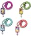 Toys : Disney Princess Light Up Rectangle Necklaces: Snow White, Cinderella, Belle, and Tinker Bell (Set of 4)