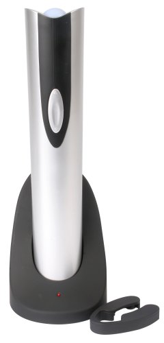Nscessity-Wine Essentials NSRBO22S Rechargeable Corkscrew Silver & Black