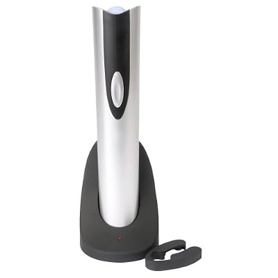 Nscessity Rechargeable Corkscrew Silver & Black Nscessity Rechargeable Corkscrew Silver & Black