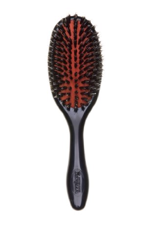 Denman Medium Natural Bristle with Quill Porcupine Style Grooming Brush (D81M)