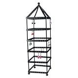 Christmas Gift: 108 Pairs Tower Metal Black Color Earring Holder / Earring Tree / Earring Organizer / Earring Stand / Earring Display