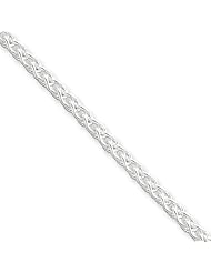 3mm, Sterling Silver, Round Spiga Chain, 16 inch