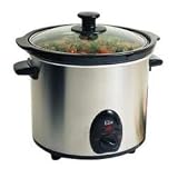 Maxi-Matic MST-450X Elite Gourmet 3-1 2-Quart Slow Cooker, Stainless by Maximatic