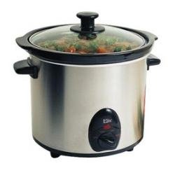Maxi-Matic MST-450X Elite Gourmet 3-1 2-Quart Slow Cooker, Stainless by Maximatic