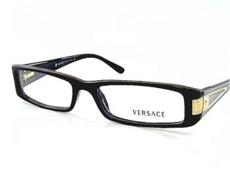 Buy New Versace 3070-B 3070B GB1 Black/Gold Optical Eyeglasses 50-16-135