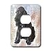 Dogs Cocker Spaniel - Black Cocker Spaniel - Light Switch Covers - 2 plug outlet cove...