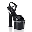 Pleaser Shoes Women��s TOWER-809, 7 1/2" Chunky Heel Ankle Strap Platform Sandal