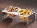 Glass and Stainless Steel 0.6l 2 bowl set by mono
