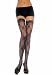 Valentine's Day Bow Lace Thigh High Nylon Stocking with Lace Top