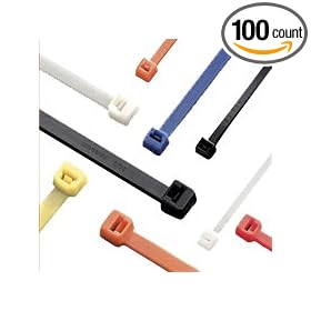 Panduit PLT1M-M4 YELLOW CABLE TIE MINIATURE 7/8" BUNDLE (package of 100)