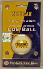 Buy Michigan Wolverines Cue Ball NCAA College Athletics Fan Shop Sports Team Merchandise by Collegiate Game Room