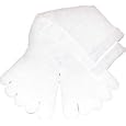 Athletic Socks Feelmax Sport Toe Socks Solid White Ladies 5 - 8 with Coolmax