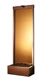 Gardenfall Metaline Rear Mount Fountain Dark Copper with Bronze Mirror By Bluworld