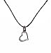 Necklace - N302 - Heart & Ring Rhodium Plated ~ Designer Inspired