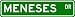 MENESES Street Name Sign ~ Personalized Family Lastname Sign ~ Gameroom, Basement, Garage Sign