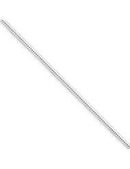 Sterling Silver 18in 1.6mm Round Snake Necklace Chain. Metal Wt- 5g