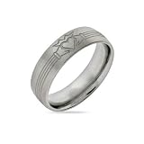Men's Stainless Steel Claddagh Message Band