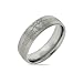 Men's Stainless Steel Claddagh Message Band