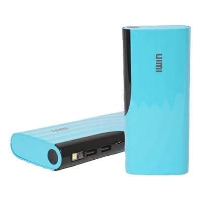 Uimi U4 13000 mAh Li-ions DUAL Output ports portable charger with Torch light &amp; indicative LEDs ( Blue)