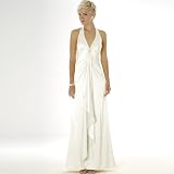 Formal Evening Gown. Satin Halter Dress for Prom, Party, Wedding by Sean Collection (448)