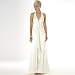 Formal Evening Gown. Satin Halter Dress for Prom, Party, Wedding by Sean Collection (448)