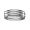 7 mm titnm ring silver grooves - 8