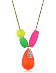Lead Jewelry "Neon" Lead Multi Colored Crystal and Beaded Necklace
